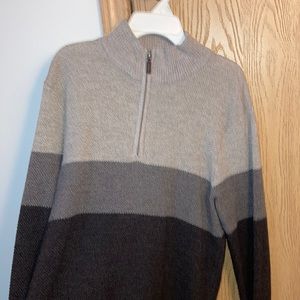 Dockers multi colored quarter zip sweater